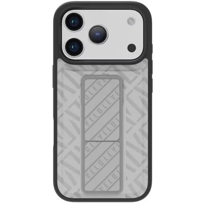Levelo Morphix Quiro Case With Built-In Kickstand For Iphone 17 Pro Max - Cloud Grey